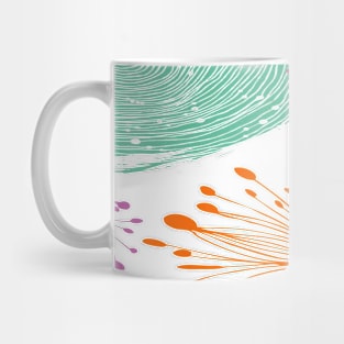 pop art flower pastel pattern Mug